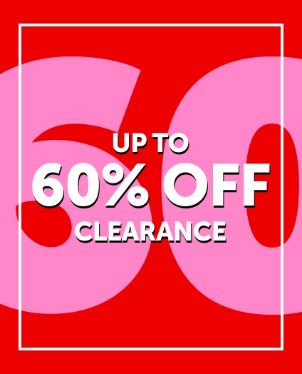 Up to 60% off clerance