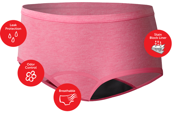 Leak Protection, Odor Control, Breathable and Satin Block Liner